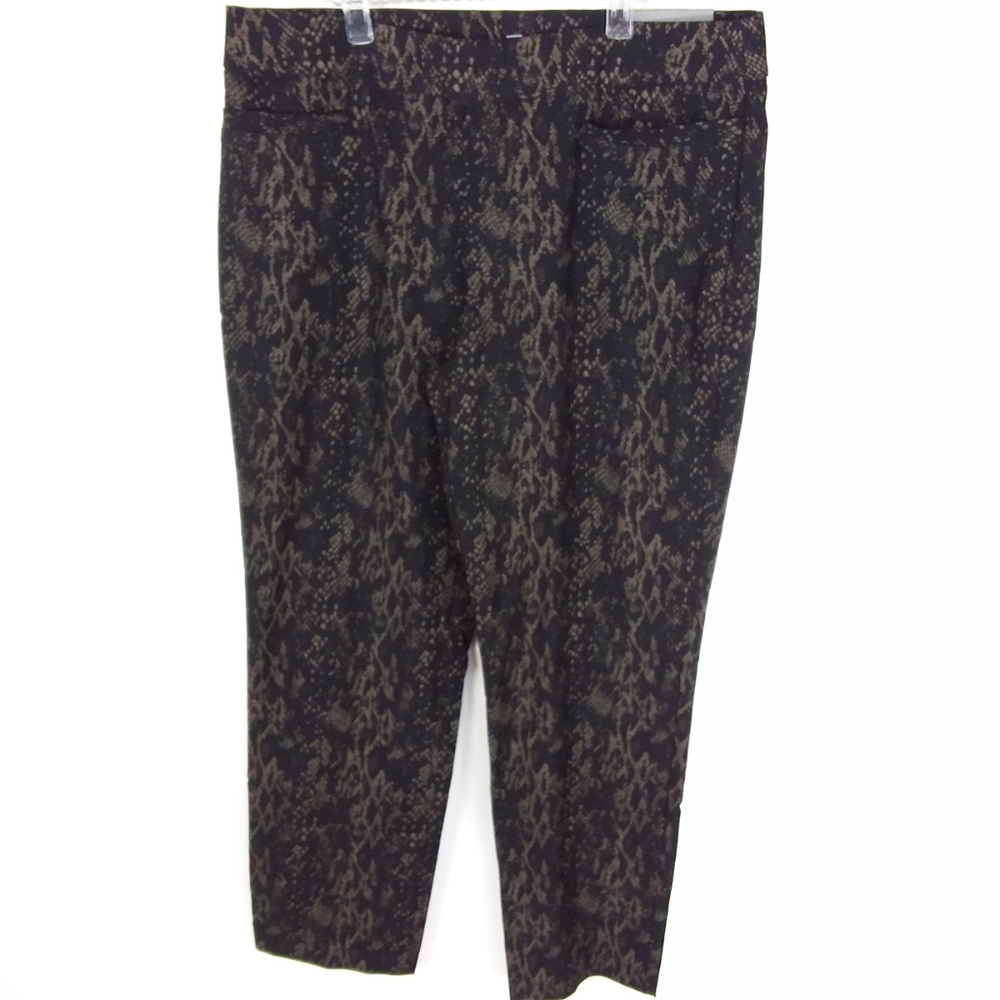 JM Collection Pants Slim Leg Animal Snakeskin -4